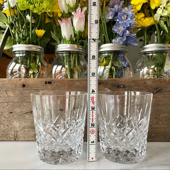 Rogaska Crystal•Set of (2) Double Old Fashioned Glasses•Richmond Pattern•Vintage - Picture 9 of 13